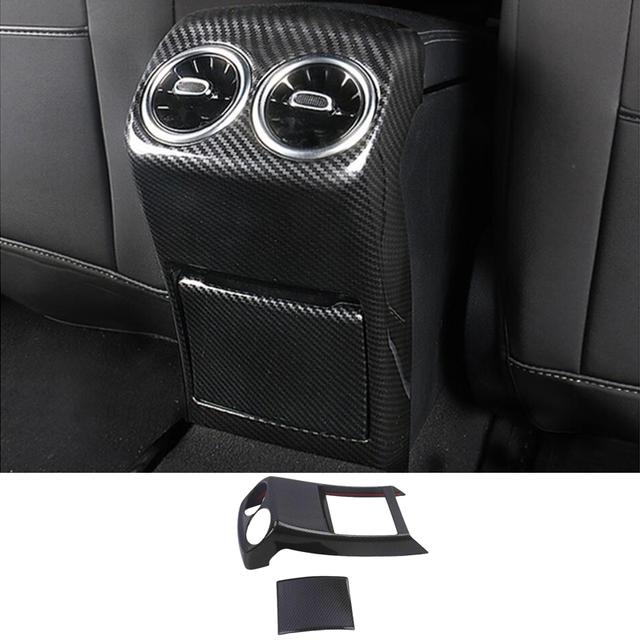 Левый руль! Накладка на вентиляционное отверстие внутренней центральной консоли из углеродного волокна для Mercedes Benz W177 A-Class A200 A220 A250 CLA