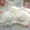Cute Girls Bras Ruffles Solid Simple Underwear Inner Tops Home Wear Women's Bras Brassiere