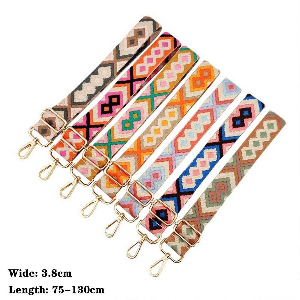 130cm Bag Accessories Wide Adjustable Bag Belt Strap for Handbags Jacquard Bag Strap Extender