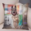 Домашнее животное овчарка декоративная наволочка для офиса гостиная автомобиль украшения дома наволочка