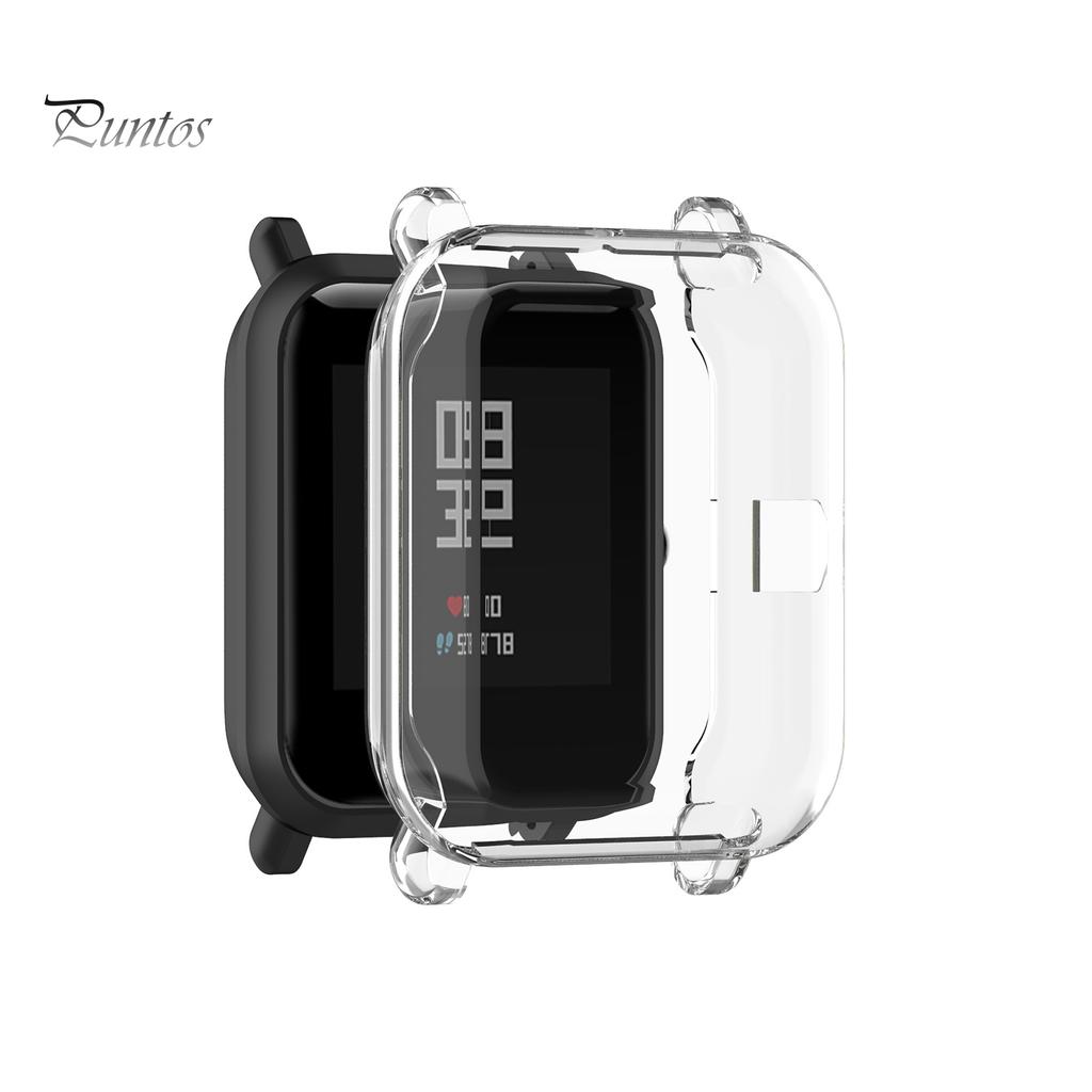 Защитный чехол для смарт-часов Puntos с защитой от царапин из ТПУ для Amazfit Bip 1S/