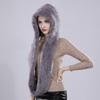 Thick Rex Rabbit Fur Hat&scarf For Women Winter Warm Real Fur Hats Natural Knitted Lady 100% Genuine Rex Rabbit Fur Scarves