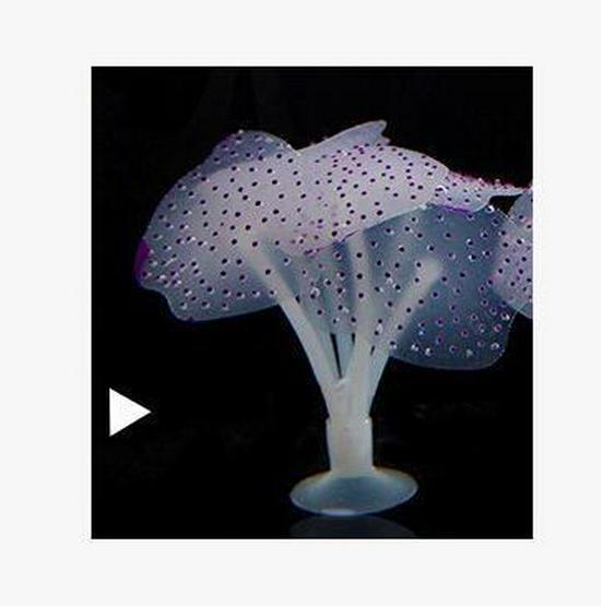 Набор декораций для аквариума из флуоресцентного силикона с кораллами и морскими ежами