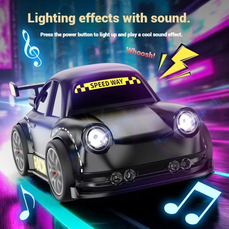 non-toxic 2.4G mini RC smart drift car with lights and sounds multi-function remote control suitable for indoor/outdoor entertainment