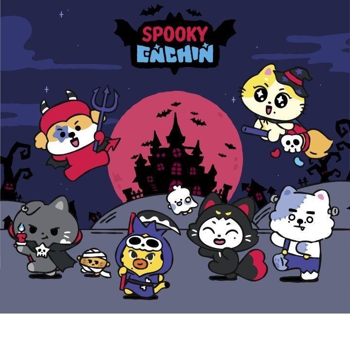 [В наличии] Enhypen — Плюшевый брелок-брелок Enchin Spooky