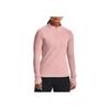 Under Armour Футболка FW22 с длинным рукавом, полумолнией, однотонным логотипом бренда, вышитым воротником-стойкой, тренировочная, женская, светло-розовая 1365632-676