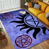 Supernatural Symbols Living Room Nonslip Area Rug Soft Carpet For Bedroom Game Playroom Sofa Office Home Decor Doormat Christmas Gift C922145