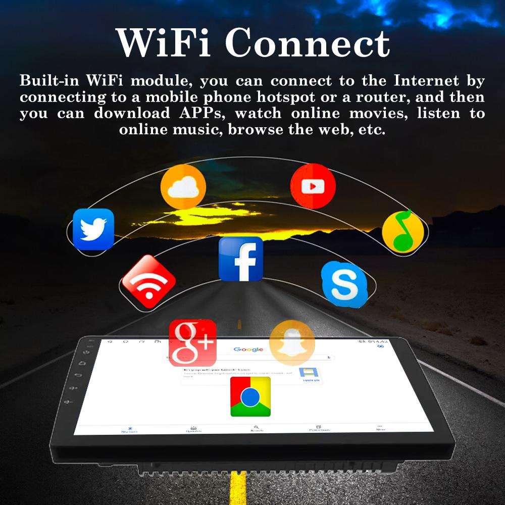 Reakosound Автомобильное радио Carplay 9" GPS Мультимедиа Видео Плеер Android WiFI Камера заднего вида FM Стерео Для Toyota 2002-2008 Avensis