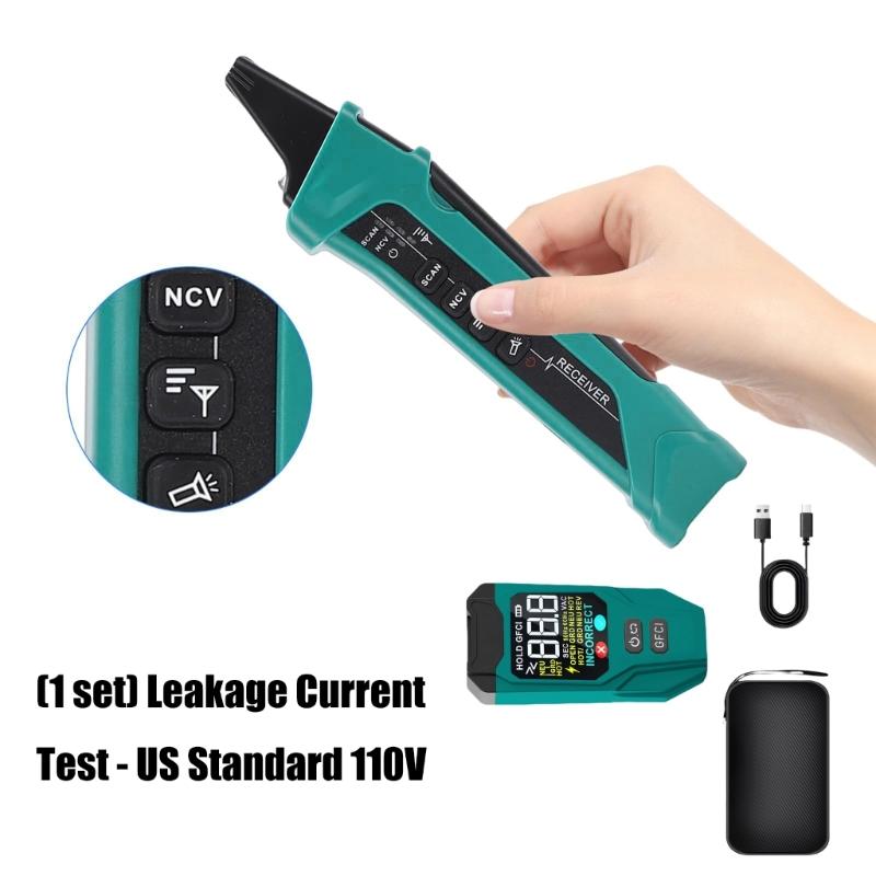 Multiple Function Electrical Device For GFCI Outlet Analysis And Secure Power Detection For Home And Commercial Wiring Inspection