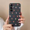 Чехлы для телефонов Samsung A05 A16 A56 F14 S25 Plus Ultra A05S A26 A36 Роскошные сердечки с рисунком из мягкого жидкого силикона для защиты линз Samsung Covers