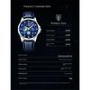 POEDAGAR Брендовые модные кварцевые часы Starry Sky Chronograph с ремешком из нержавеющей стали и кожи, водонепроницаемые, с подсветкой, мужские часы