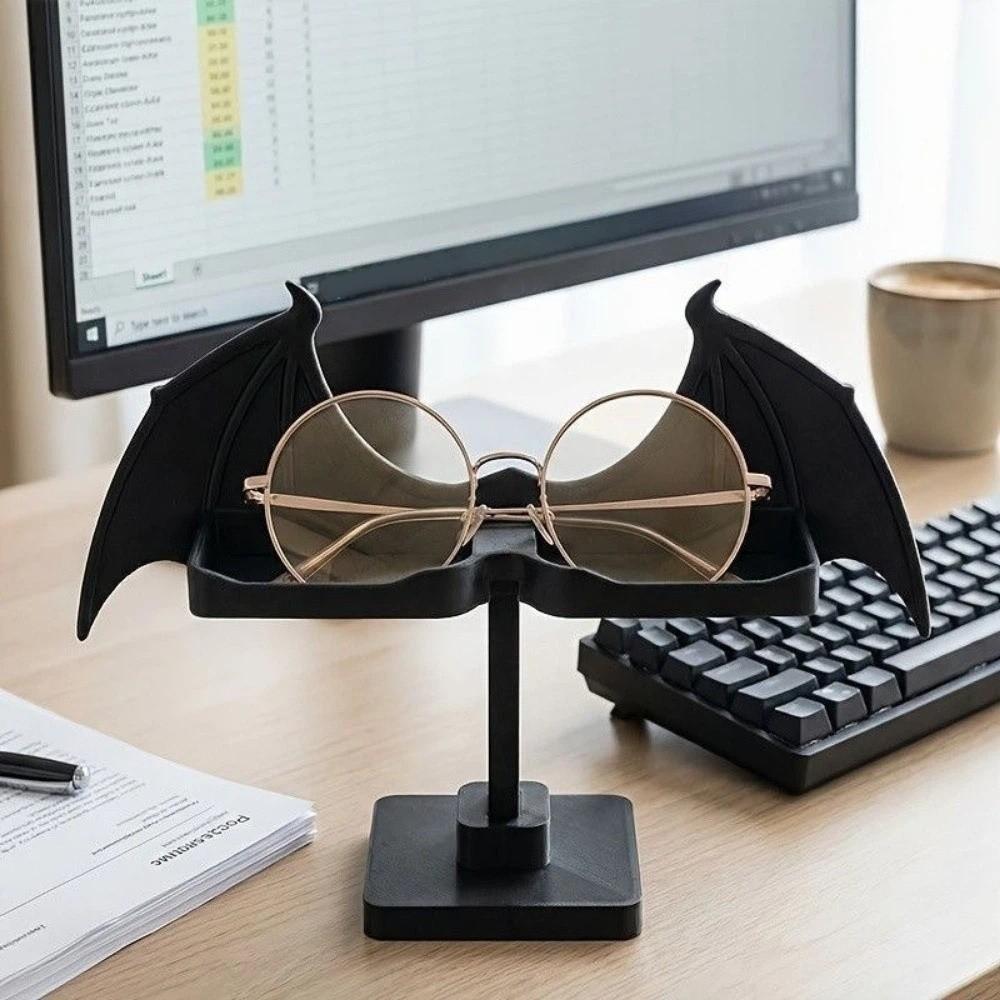 Bat Wing Eyeglasses Holder Gothic Style Jewelry Display Stand Storage Rack Bedroom Decor