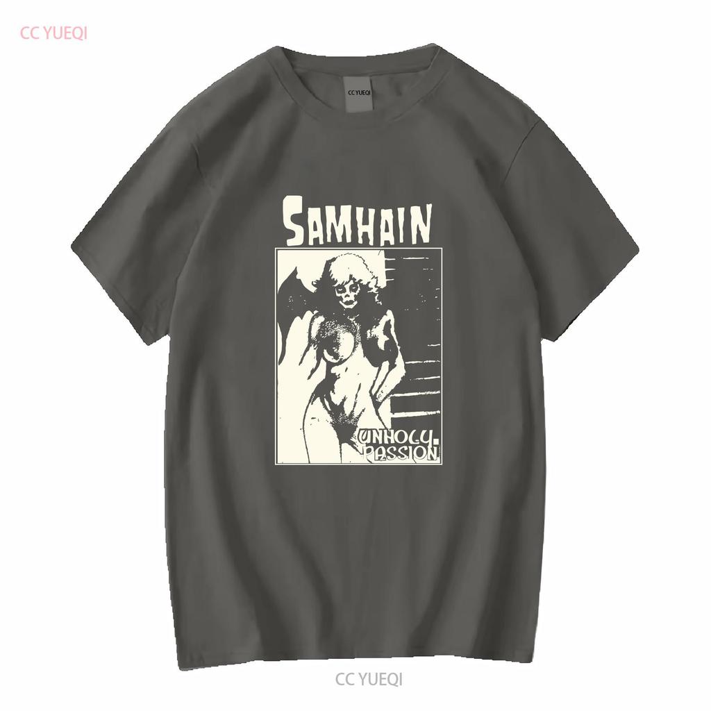 Конец 90-х начало 00-х Samhain Unholy Passion винтажная футболка редкая футболка группы гот панк мисфитс Дэнциг длинный или короткий рукав винтаж