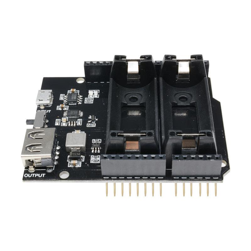 ESP8266 ESP32Power Supply Rechargeable Dual16340Lithium Battery Shield Module Expansion Board
