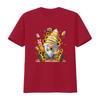 Women s T Shirt Bee Sunflower With Funny Hippie Gnome For Flower Print Casual Summer  Tops Black X Large vintage Washed
