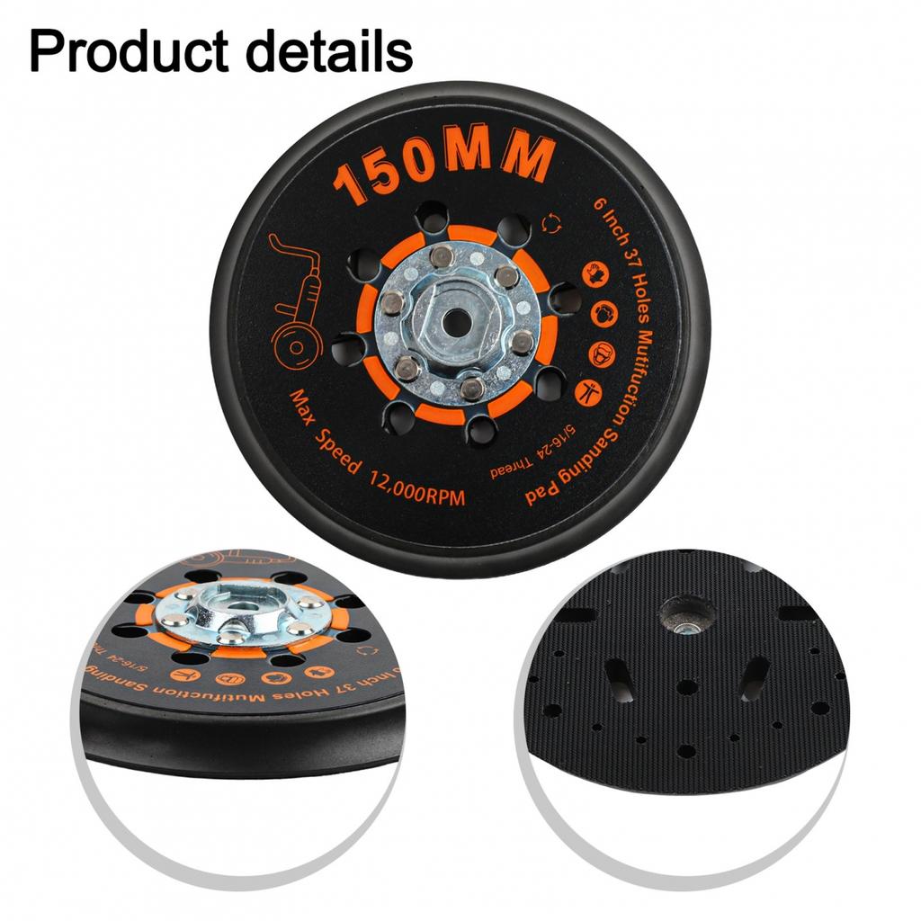 Оптимальная насадка для сбора пыли, подходит для большинства орбитальных шлифовальных машин 150 мм