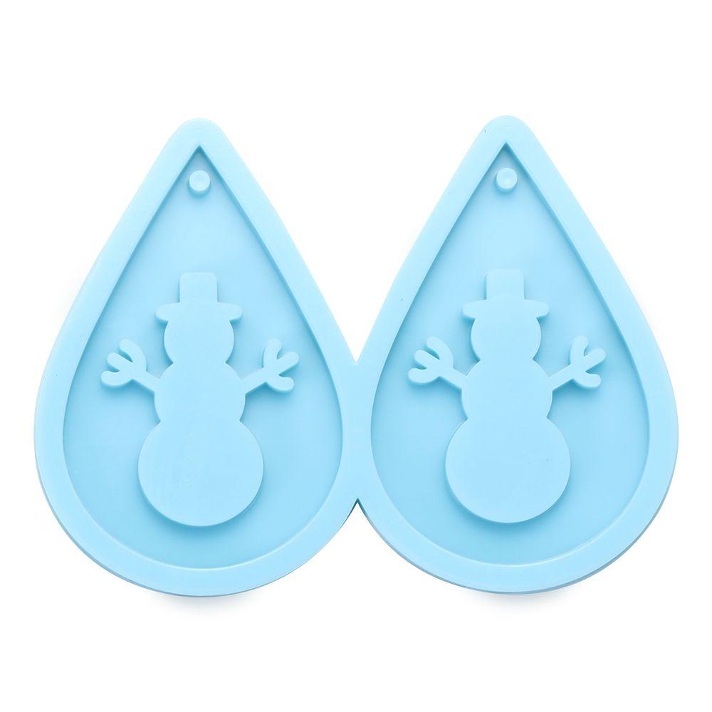 Making Tools Dangle UV Epoxy Earrings Resin Mold Merry Christmas Resin Silicone Mould Pendant Molds