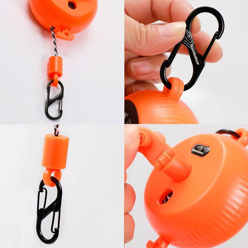 New Portable 8M Retractable Clothesline Hand-Cranked Extendable Drying Rack Outdoor Travel Laundry For Camping Hiking Tools