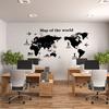 2Pcs/Set BPA Free World Map Sticker Attractive Chic of The Wall Mural