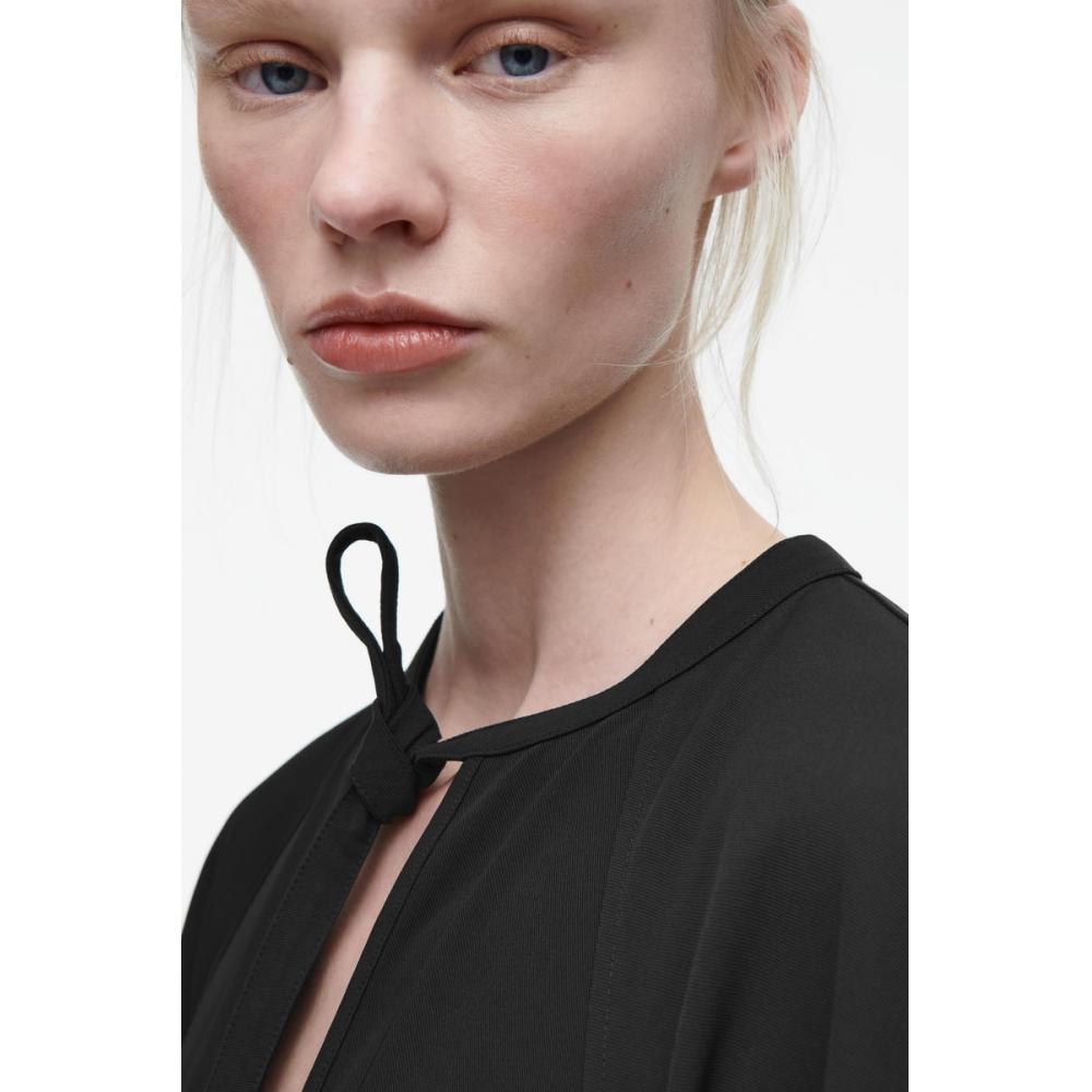 COS Платье макси с японским завязочным узором