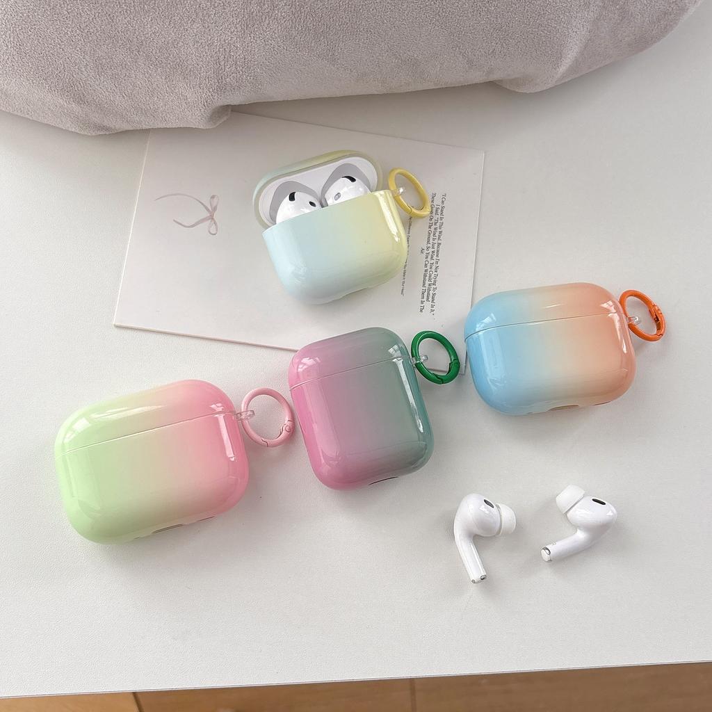 Summer refreshing gradual change color earphone case protective case for AirPods1/1 three or four generations pro1 generation all-inclusive case