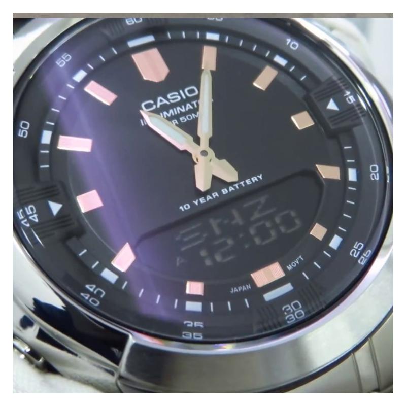Casio 50 метров водонепроницаемость кварцевый механизм стальной ремешок японские и корейские часы мужские часы черный циферблат AMW-840D-1AVDF
