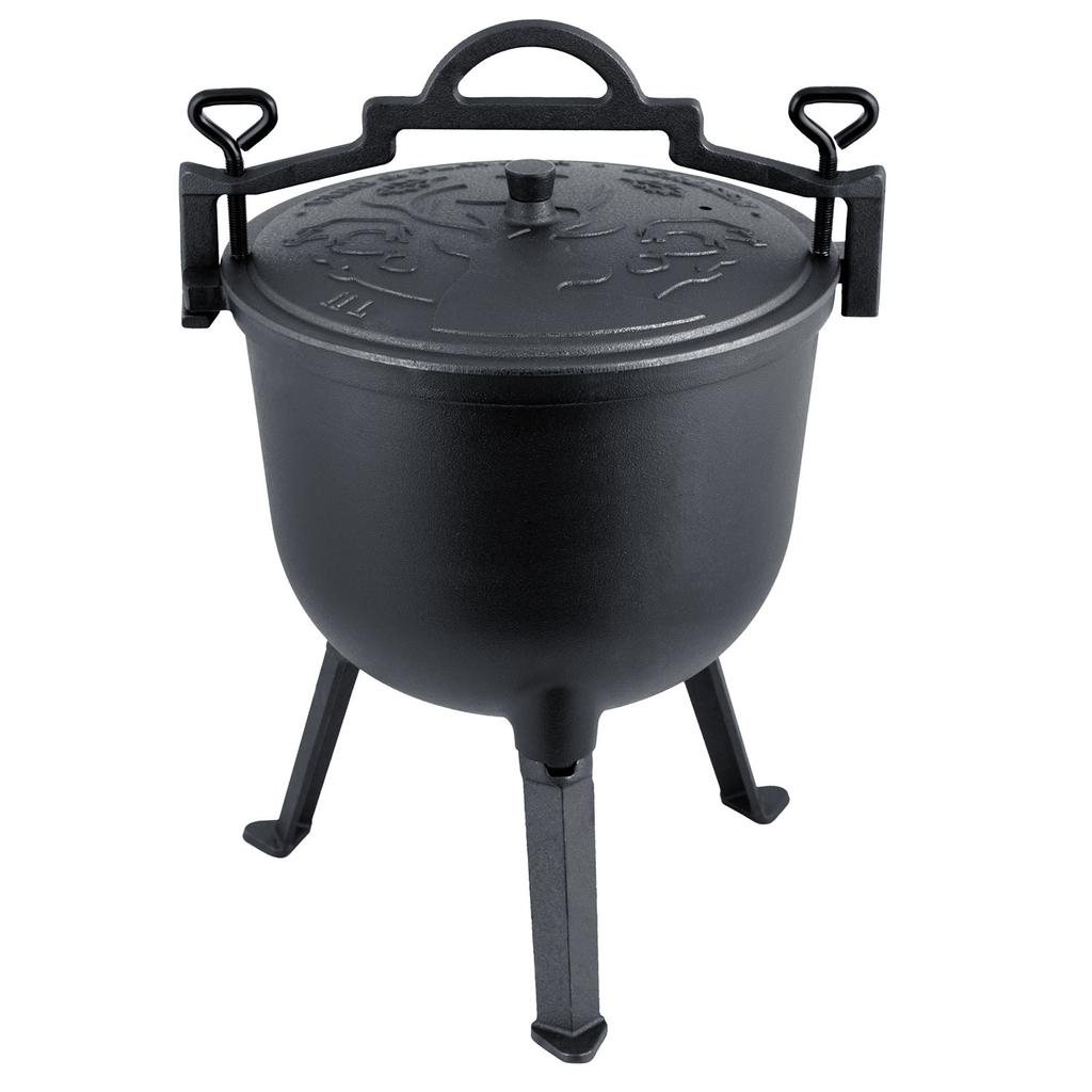 Cast Iron Cauldron Hunting Pot For Campfire & Grill 348210