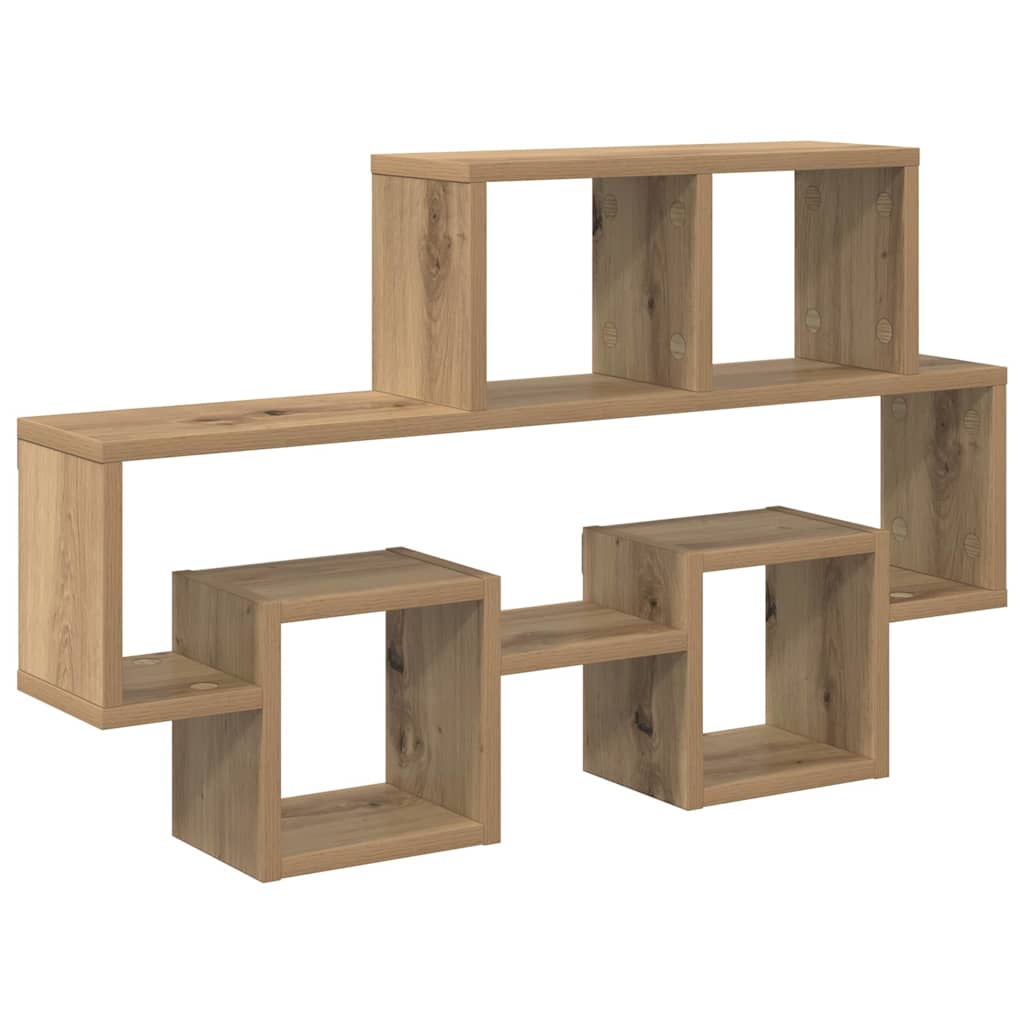 Wall Shelf with Shelf Artisan Oak 82 x 15 x 51 cm Wood Based Material