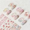 1Pcs 100cm Flower Rose Nail Transfer Foils Sticker Paper Floral Nail Wraps Tulip Nail Art Stickers Decals Nail Art Decorations