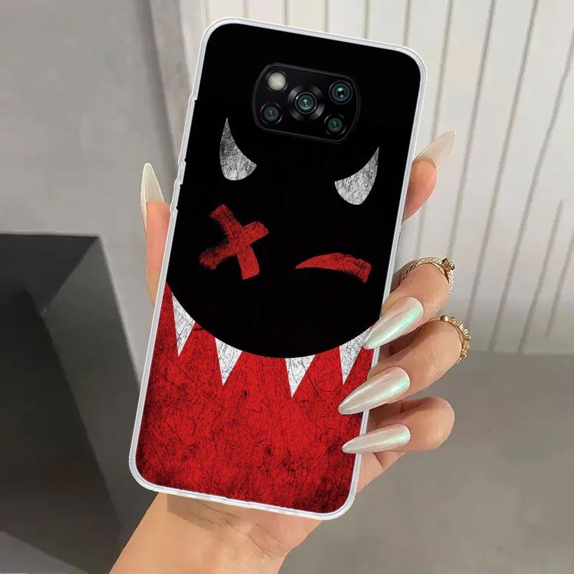 Чехол для телефона Аниме Плохой Парень Дьявол для Xiaomi Poco X5 X6 X7 Pro F7 Ultra M7 Redmi 15 15C 13 13C 12 12C 10 10A 10C 9 9A 9C 9T Оболочка P
