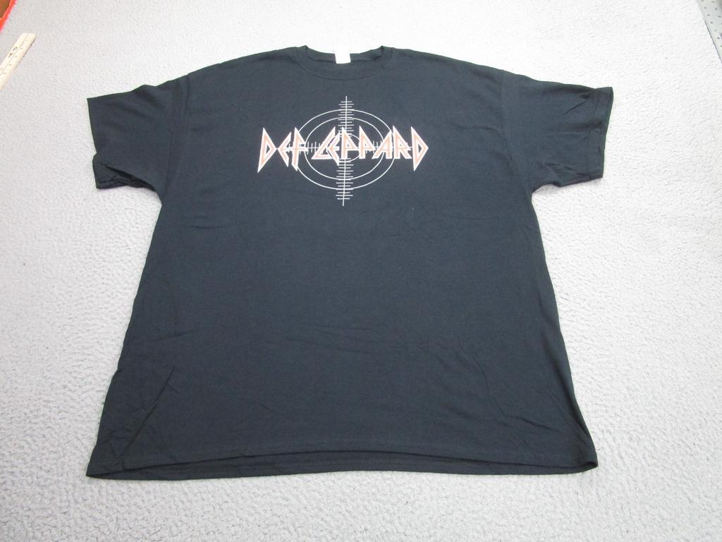 Def Leppard San Francisco 2018 Shirt Mens 2XL Black Orange Giants Concert Tour