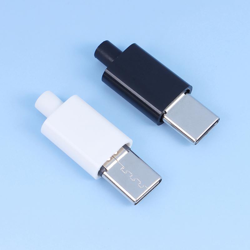 2Set Type-C Mirco Usb 3.1 High Current Fast Charging Connector Male Plug Diy Repair Accessories