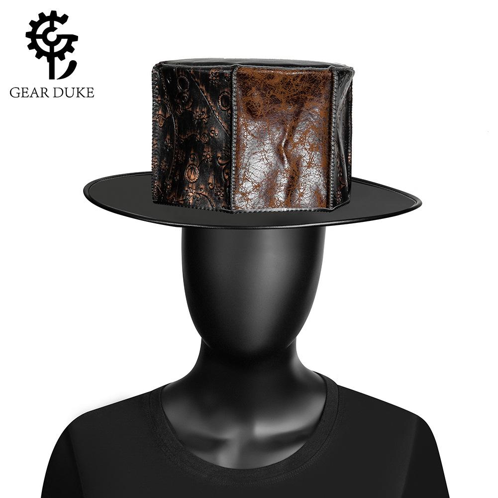 Halloween European And American Punk Color Matching Old Neutral Magic Hat, Gentleman Retro Top Hat Female Creative Props
