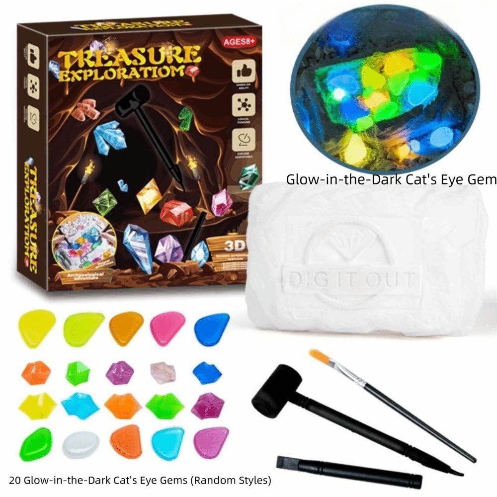 Luminous Archaeology Excavation Toys DIY Dinosaur Skeleton Model Dinosaur Excavation Toys Kids