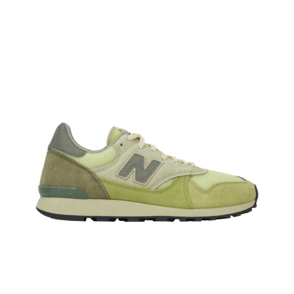 AURALEE x New Balance 475 Алоэ Стирка Бук Орех Унисекс Кроссовки Желтый Кувшинка U475AR