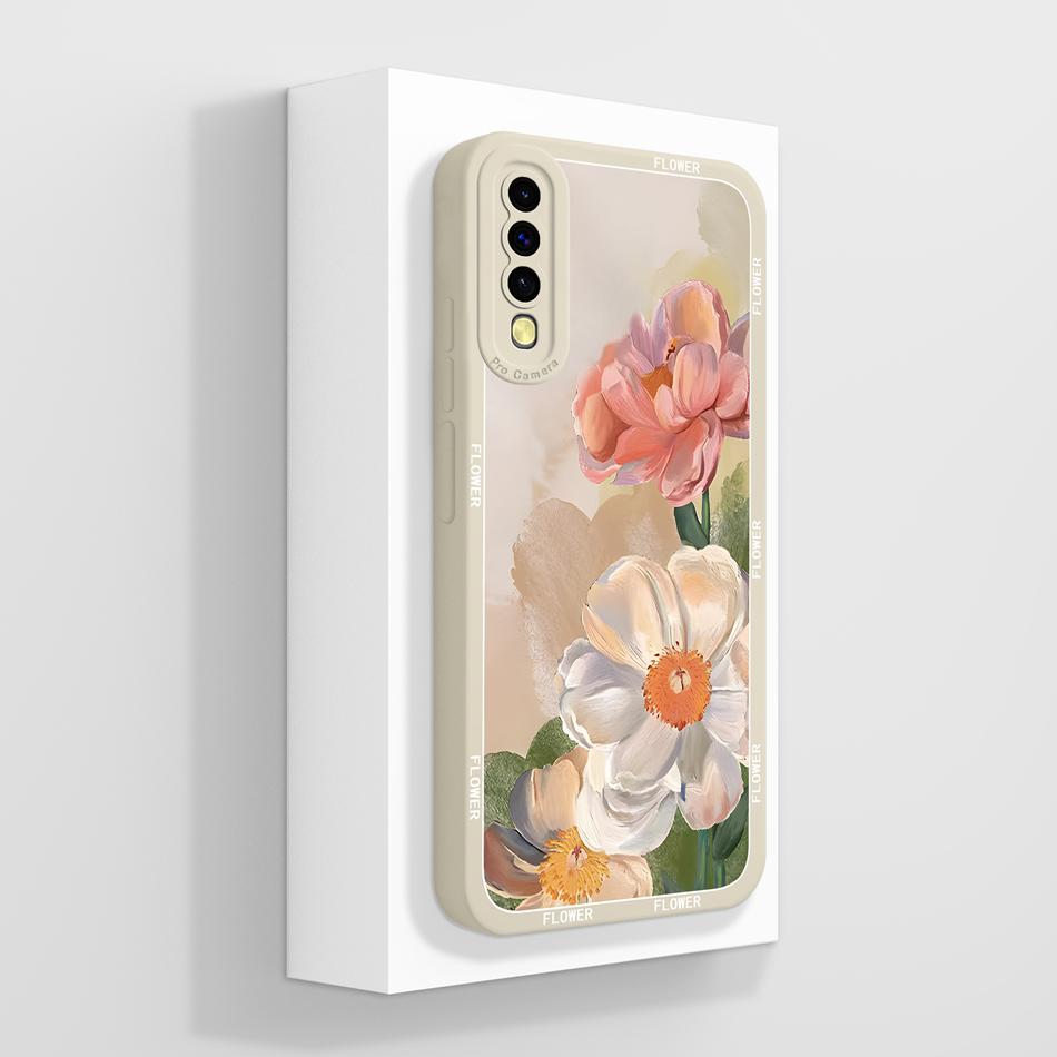 Чехол для Samsung Galaxy A50 A50S Эстетичный Креативный Мягкий Жидкий Силикон Чехол для Телефона Для Samsung A 50 Полная Защита Задняя Крышка