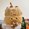 Fun cake doll children's birthday gift plush toy creative fake cake fun birthday gift girl