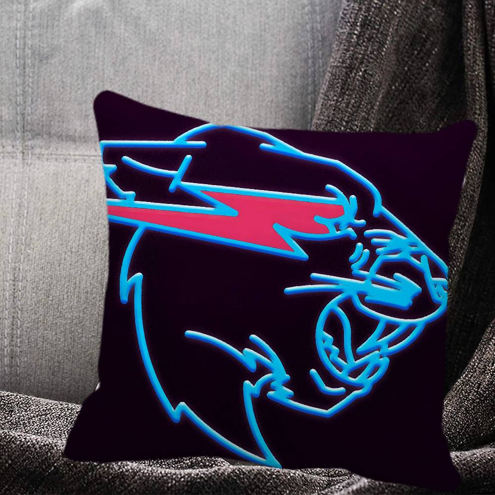 Игровой Блогер M-MrBeast Винтажная Наволочка Квадратная Подушка Спальня Диван Отдых Комфорт Подушка Автомобиль Домашний Декор