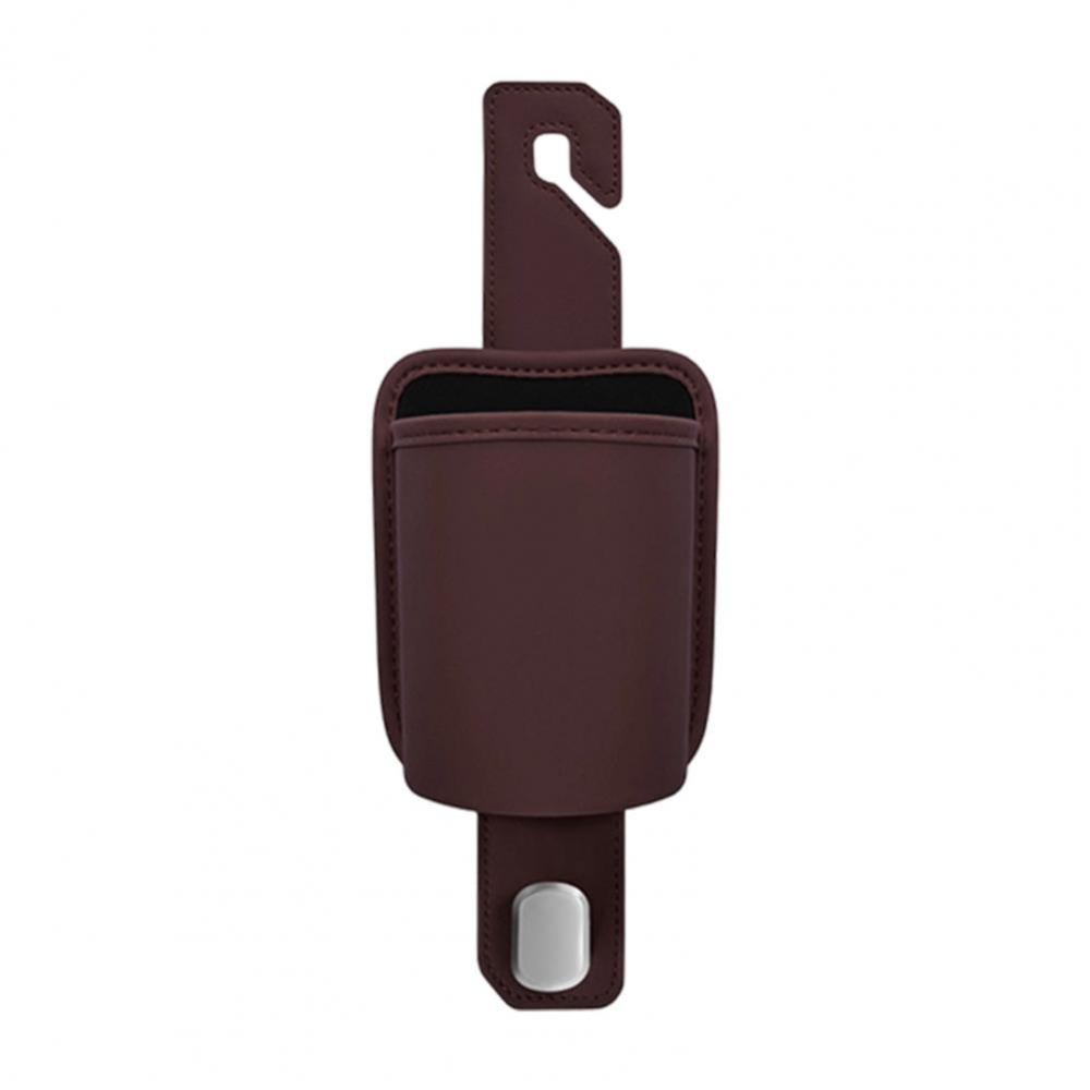 Universal Car Hanging Drink Holder Leather Auto Backseat Organizer Car Interior Accessories