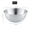 3 Pcs Stainless Steel Mixing Bowl Set With Scale For Cooking Baking Prepping Mixing Bowls 17x7cm; 19.5x7.5cm; 24.5x10.5cm