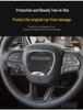 Наклейка из углеродного волокна на руль для интерьера Dodge Challenger 2015-2021