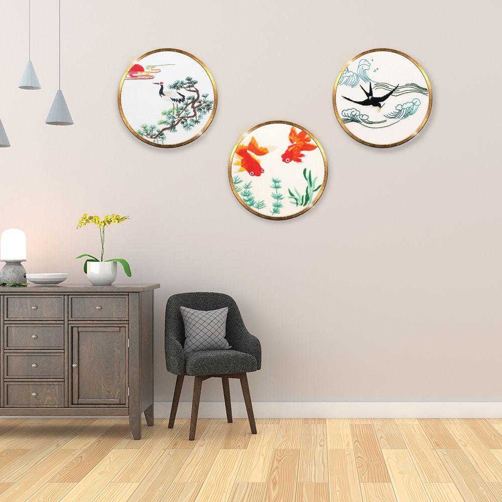 Cloth Arts Crafts Handmade Cross Stitch Cloth Threads Tools Embroidery Kit DIY Starter Suits