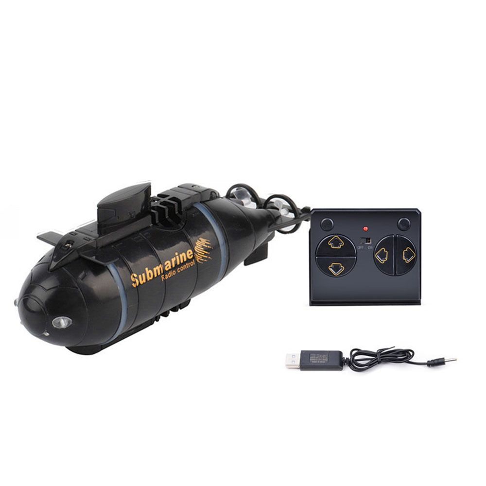 Plastic Remote Control Submarine USB Chargeable Electric Toy Boat New Mini Submarine Kids' Toys