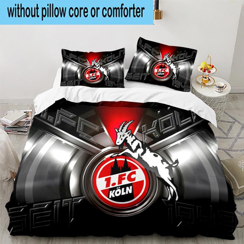 Koln Goat Logo 3PCS Bedding set,Ideal for1pc Duvet Cover And 2pcs Pillowcases Perfect for Christmas gift,Ideal for Bedroom, Dormitory