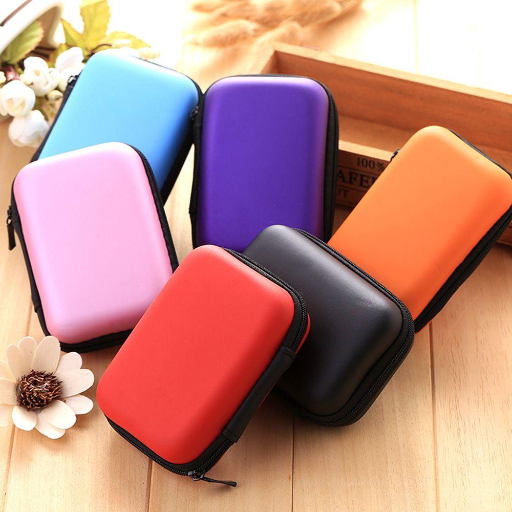 New Headset Travel Storage Box Headphone Bag Portable Case Cable Accessories