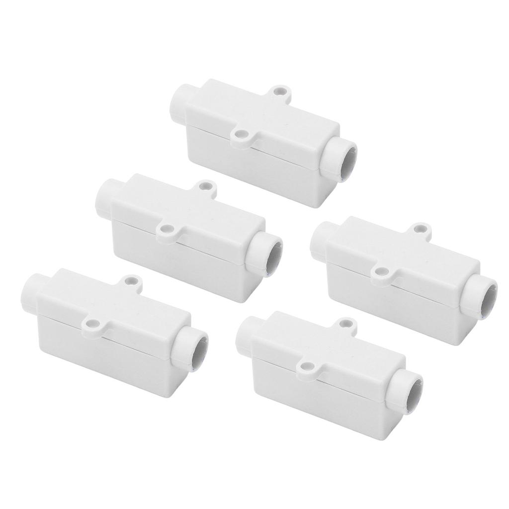 5Pcs Wire Connector Brass Conductor Double Screws ABS Shell Butt Wire Terminal Block 1000V 100A