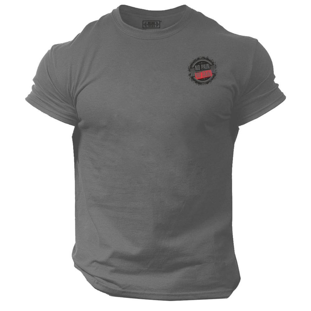 No Pain No Gain T Shirt Small Gym Clothing Bodybuilding Training Workout Mma Top