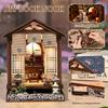 Новая моховая лампа и садовый DIY деревянная закладка для книг 3D-пазл - Ручная сборка миниатюрная модель дома, Декор для дома, Рождество Черная пятница