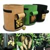 7 Gallons Fabrics Tomatoes Potato Grow Bag with Handles Flowers Vegetables Planter Bags Home Garden Planting Accessories