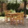 3-piece Garden Dining Set In Solid Acacia Wood 3375656